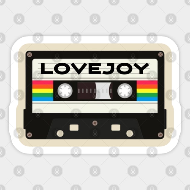 Lovejoy / Cassette Tape Style Sticker by GengluStore